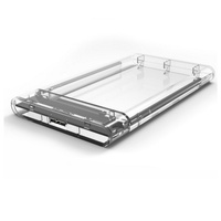 Bajeal Case HDD Trasparente in Plastica ad Alta Velocità 5Gbps SATA 2.5 Pollici USB3.0, Supporto SSD per Laptop, Garanzia 12 Mesi
