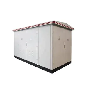 กลางแจ้ง 500KVA 630KVA 800KVA 1000KVA 1250KVA 1500KV 1600KVA สำเร็จรูปผสม Compact Transformer Substation