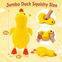 Jouets à presser en forme de canard - Jouet anti-stress mignon pour enfants et adultes, facile à utiliser, jouet sensoriel doux, jouet anti-anxiété, personnalisable