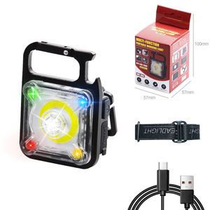 ไฟ LED ทำงานแบบพกพา 57x57x100 มม. ชาร์จใหม่ได้ด้วยสาย USB สำหรับการตั้งแคมป์กลางแจ้ง - Product Image 1