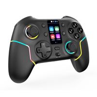 Control de Juego Inalámbrico SZZR STK-7052 con Bluetooth, Iluminación RGB, Giroscopio de Seis Ejes, Pantalla Inteligente, Compatible con Android/iOS/PC, para Juegos de Carreras, 1 Año de Garantía