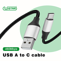 Câble de charge USB haute performance WISTAR Type-C USB 2.0 USB A vers Type C, transfert de données rapide, adaptateur d'alimentation