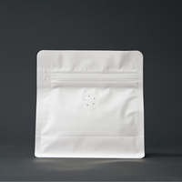 Sachet alimentaire recyclable à fond plat, vide, taille personnalisée, faible MOQ, pour biscuits