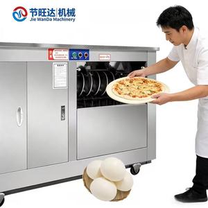 Machine à rouler la pâte à <span class=keywords><strong>pizza</strong></span> électrique commerciale automatique d'<span class=keywords><strong>occasion</strong></span> pour boulangerie, réglable - Product Image 2