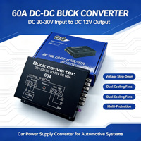 Convertisseur abaisseur DC-DC Senger 60A, entrée 20-30V, sortie 12V, multi-protection, universel pour modification audio automobile, garantie 1 an