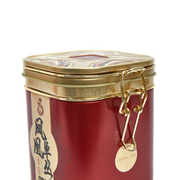 Boîte carrée en fer blanc avec fermeture, personnalisée, de haute qualité, écologique, pour boissons et thé, emballage cadeau, à prix abordable