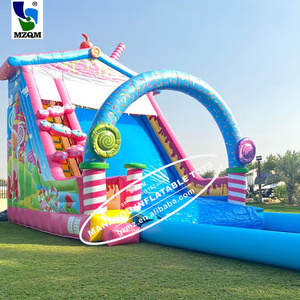 Khổng lồ kẹo Land <span class=keywords><strong>Inflatable</strong></span> lâu đài cho bữa tiệc sinh nhật với trượt và trượt - Product Image 2