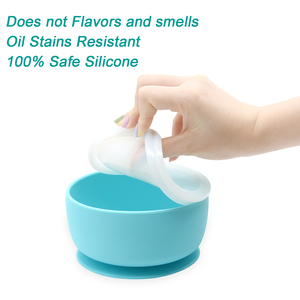 Bol pour bébé à accastillage libre, en silicone sans BPA, avec ventouse, bol d'alimentation pour bébé en silicone de qualité alimentaire - Product Image 2