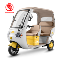 Tricycle électrique fermé ASIAN DRAGON Bingo 72V 1000W, 3 vitesses, étanche, toutes saisons, avec batterie au plomb-acide