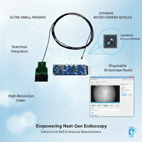 Sonde de caméra jetable ultra-mince de 1,5 mm avec capteur OVM6946 400x400p, idéale pour le diagnostic par bronchoscope, urétéroscope et ORL.