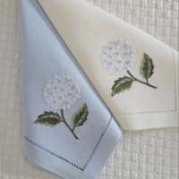 Serviettes en tissu doux réutilisables LY, logo brodé personnalisé, serviettes de table en lin, serviettes en tissu doux réutilisables pour mariage et banquet