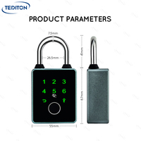 Candado Inteligente con Batería CR2 3V, Huella Dactilar, Contraseña, Tarjeta, Llave, App Tuya, Impermeable, para Exteriores, Puertas, Gimnasios, Casilleros, Seguridad