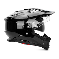 TG38 Offre Spéciale Casque intégral de moto de rallye à double lentille Casque modulaire noir d'aventure pour homme