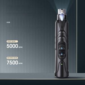 Silent Rechargeable Led Light Pet Electric Nail Grinder For <b>Dogs</b> Soft Quiet Professional For Pet Custom Logo New Arrival - Product Image 4