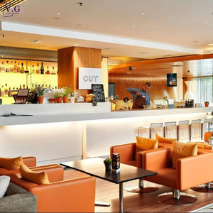 Bancone di Servizio Moderno a L Grande e Semplice Personalizzato per Ristorante, Lounge e Bar con Design OEM - Product Image 6