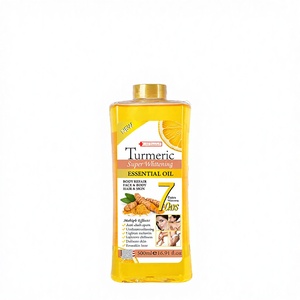 Huile de massage éclaircissante au curcuma 7 jours pour le visage et le corps, anti-taches, marque privée - Product Image 2