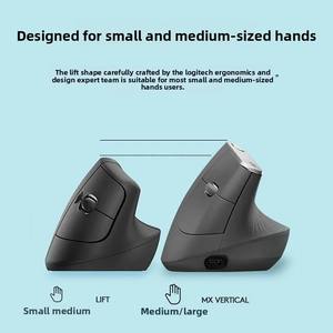 Ratón ergonómico vertical inalámbrico Logitech Lift original, cómodo para oficina, para computadora portátil y de escritorio - Product Image 3