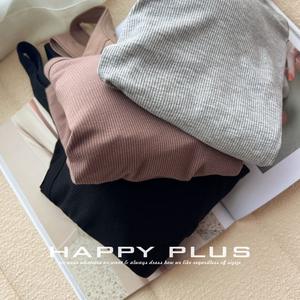 Débardeur élastique Happy Plus pour femmes grandes tailles, couleur unie, tricoté en fibre de viscose, confortable, coupe ajustée - Product Image 1