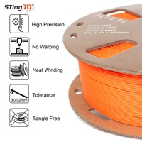 Filament d'impression 3D Sting3d fabricant de Chine 1.75mm/2.85mm/1kg/3kg PETG/TPE/ABS/PLA Filament d'imprimante 3D tiges en plastique