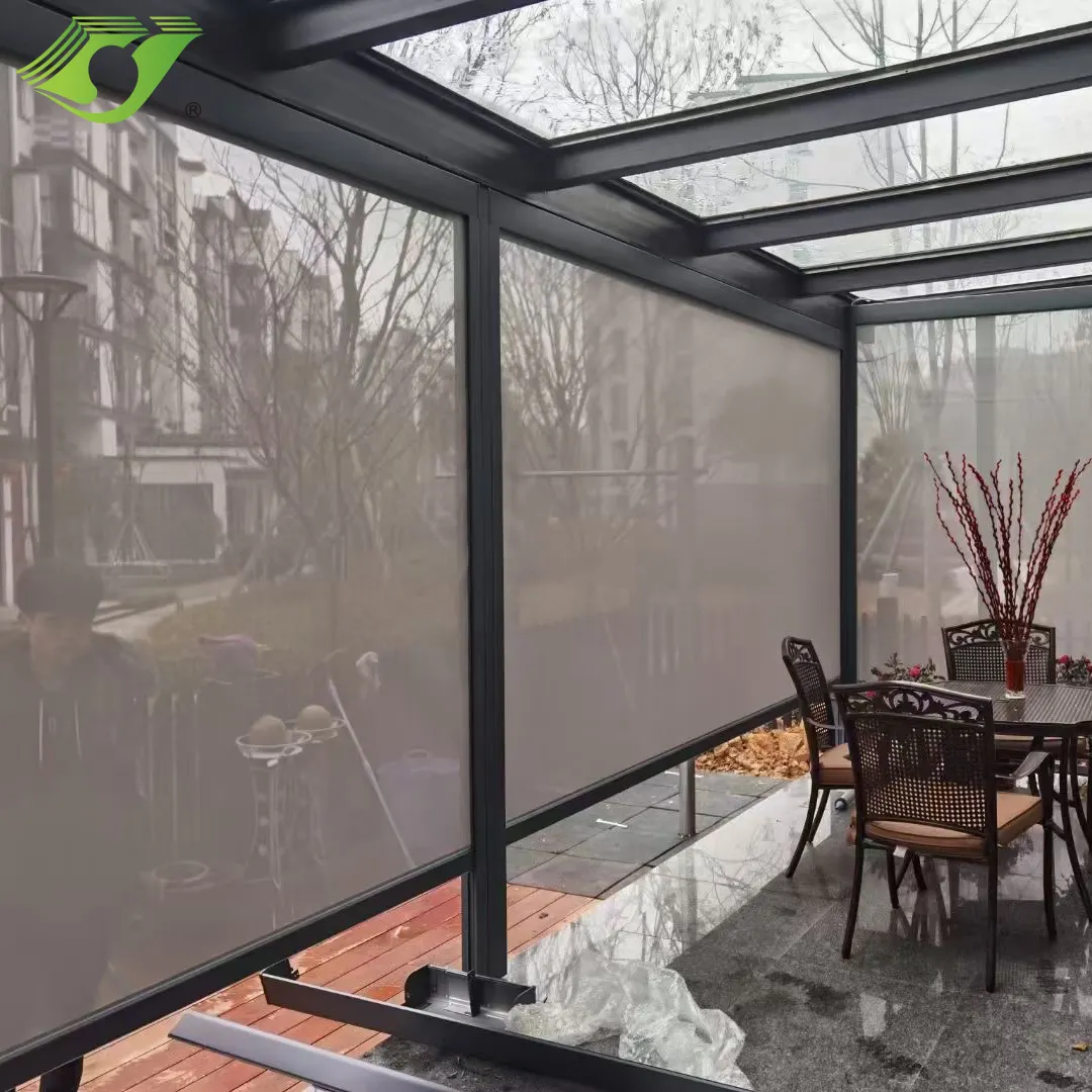 Xiaomi — pare-soleil Vertical motorisé, en PVC, coupe-vent, fermeture éclair, pour extérieur, jardin, ombre
