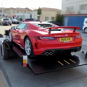 Ağır hava torbalı yarış düşük arabalar için araç römorku 2500kg hava yastığı düz römork - Product Image 1