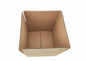 علب كرتون مموجة أحادية الجدار مقاس 20*20*15 سم مع طباعة مخصصة، صندوق تغليف مربع بتصميم شعار اقتصادي ومخصص - Product Image 2