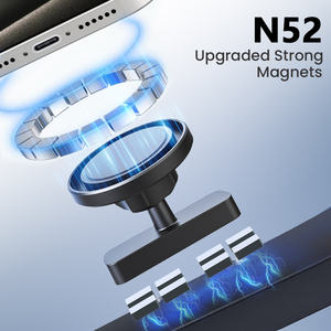 दोहरे पक्षीय शक्तिशाली चुंबकीय स्टैंड फोन धारक पकड़ पोर्टेबल किसी भी स्टील सतह मोबाइल फोन डेस्क क्रूज जहाज गोल्फ - Product Image 2