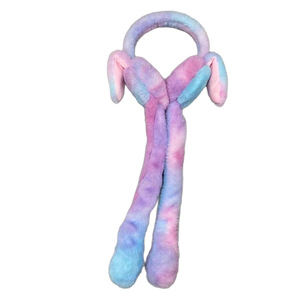 Cache-oreilles créatifs en peluche avec oreilles de lapin, doux, colorés, chauds pour l'hiver, avec oreilles mobiles et sautillantes, protection auditive pour chapeaux de Noël - Product Image 5