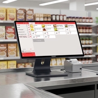 Sistema POS OEM de 18.5 Pulgadas, Terminal POS con Windows, Caja Registradora Todo en Uno, Sistema POS con Pantalla Táctil para Comercio Minorista