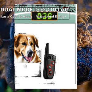 2-in-1 Wiederaufladbares Aluminium-Hunde-Trainingshalsband mit Fernbedienung, Anti-Bell-Funktion, 2 Modi (Stoß, Piepton), Multifunktional, IP67 Wasserdicht, >20h Akkulaufzeit - Product Image 2