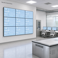 49 Inch LCD Video Wall 1.8mm Ultra Narrow Bezel 3x3 Matrix Splicing Screen for Security Control Room