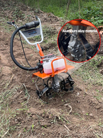 KATHER Agricultural Farming Compact Heimgebrauch Rotavator Walking Traktor Mini Power Pinne Grubber Weeder Maschine für Obstgarten