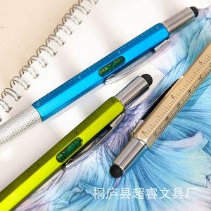 Multi Function <b>Pen</b> Ballpoint 145*10mm With Ruler Screwdriver And Touch Tip For Office Use - Product Image 4