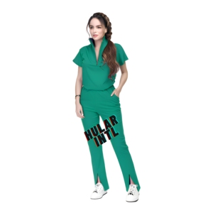 Ensembles de Blouses Médicales Unisexe en Spandex/Polyester avec Détection d'Aiguilles pour Médecins, Infirmières, Dentistes, Professionnels des Salons de Beauté et des Spas - Product Image 1