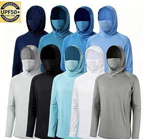 Saike Sudadera con Capucha de <span class=keywords><strong>Pesca</strong></span> con Logo Personalizado, Secado Rápido, Protección UPF 50, Manga Larga, Transpirable, Estampada - Product Image 1