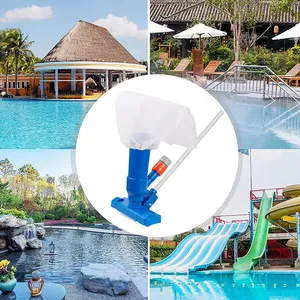 Kit d'entretien portable pour piscine avec perche télescopique 5 sections et aspirateur à jet pour spa, pour piscines hors sol et bassins chauffés - Vente en gros - Product Image 3