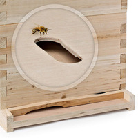 Promotion : Ruche Langstroth complète en bois, 10 cadres, 2/3 couches, avec revêtement en cire