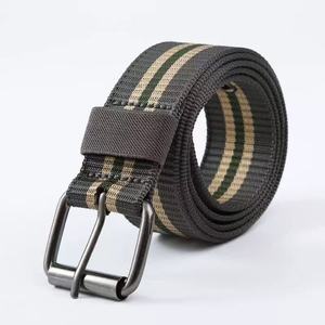 Ceinture de sécurité réglable en nylon et accessoires rayés colorés pour hommes et femmes - Product Image 4