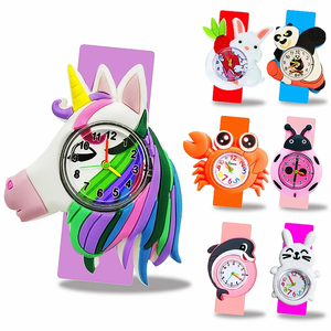 Montre à bracelet <span class=keywords><strong>en</strong></span> silicone pour enfants, mignonne, avec dessin animé 3D, poney, licorne, pour garçons et filles, cadeaux, montres à quartz pour enfants - Product Image 1