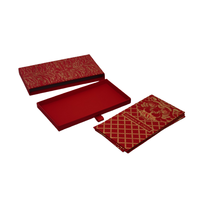 Boîtes cadeaux de cartes de visite de voeux personnalisées Boîte d'emballage de carte de crédit VIP Boîte à tiroir de paquets rouge