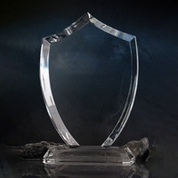Cadeaux souvenirs, trophées en cristal, gravure laser 3D, résistant à l'eau, cristal transparent professionnel, trophées en cristal vierges, cadeaux pour salons professionnels