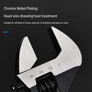 เครื่องมืออิเล็กโทรโฟเรซิสสีดำ<span class=keywords><strong>ประแจ</strong></span>ปรับได้อเนกประสงค์ขนาด8 10<span class=keywords><strong>นิ้ว</strong></span> - Product Image 4