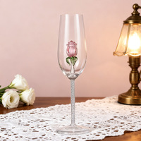 Verre à whisky et à vin rouge en forme de flûte, design tendance, en verre borosilicate de haute qualité, coupe diamant, rose, vente en gros d'usine