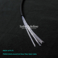 Câble de lumière à fibre optique Starlight pour éclairage de piscine avec veste noire pour lumière d'étoile de piscine