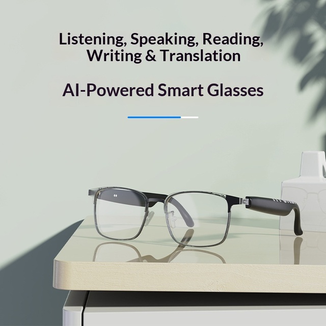 Portable Hands-Free HY-G9 AI Smart Glasses 144 Languages Translation for International Travel and Daily Communication