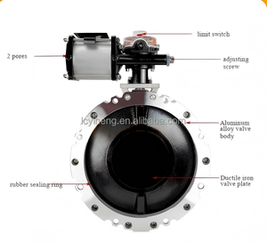 Accesorios para plantas mezcladoras de hormigón Cuerpo de aleación de aluminio Válvula de mariposa de polvo de alta presión 250 V1FS <span class=keywords><strong>GBN</strong></span> - Product Image 4