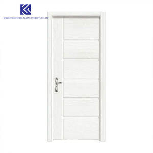 中国供应商的热销40毫米/45毫米WPC门2毫米PVC薄膜中空面板现代室内用途针对沙特市场 - Product Image 1