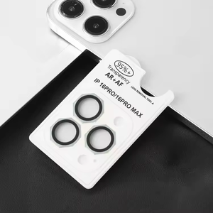 재판매용 아이폰 17 Pro AR 헥사곤 렌즈 프로텍터 강화 유리 간편 설치 카메라 필름 0.33mm 초슬림 렌즈 가드 - Product Image 6