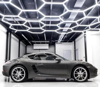 Vente directe d'usine, lumière LED hexagonale pour plafond de garage, lumière LED hexagonale personnalisable en forme de nid d'abeille pour atelier automobile