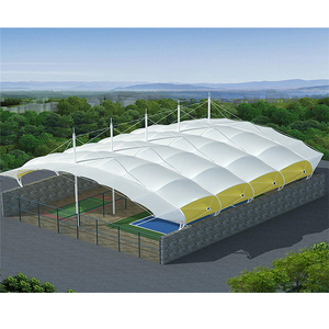 Carpa de Techo para Deportes al Aire Libre, Estructura de Membrana de PVDF PTFE Personalizada, Canchas de Baloncesto y Bádminton, Techo Térmico, Material de Tela para Techos de Edificios - Product Image 1
